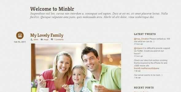 Themify Minblr WordPress Theme gpl
