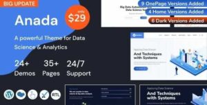 Anada Data Science & Analytics WordPress gpl
