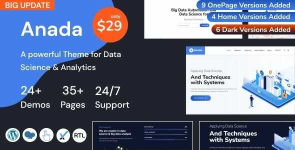 Anada Data Science & Analytics WordPress gpl
