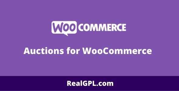 Auctions for WooCommerce gpl