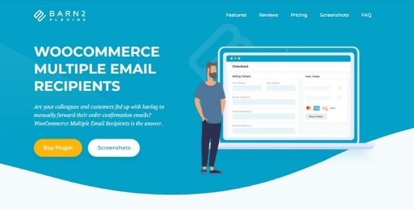 Barn2 Media WooCommerce Multiple Email Recipients