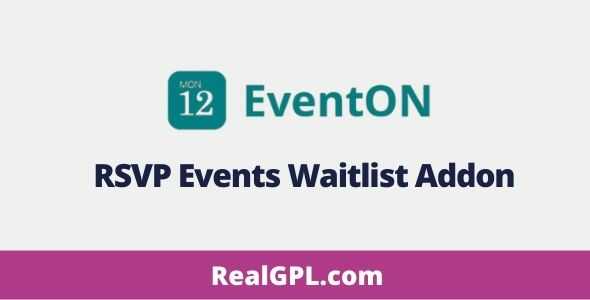 EventOn RSVP Events Waitlist Addon GPL