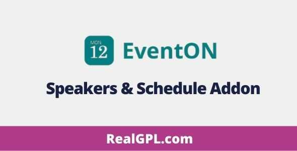 EventOn Speakers & Schedule Addon GPL
