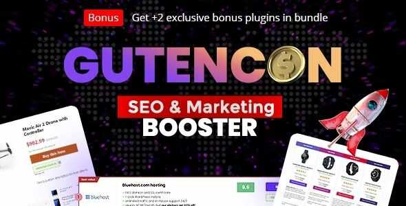 Gutencon Marketing and SEO Booster Listing Tables Review Builder for Gutenberg