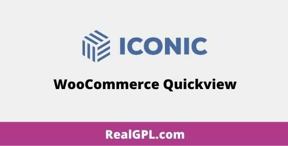 Iconic WooCommerce Quickview gpl