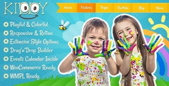 Kiddy Children WordPress theme gpl