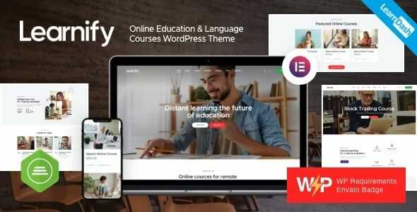 Learnify Online Education Courses WordPress Theme gpl