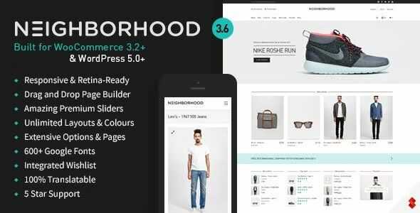 Neighborhood Responsive Multi-Purpose Shop Theme gpl