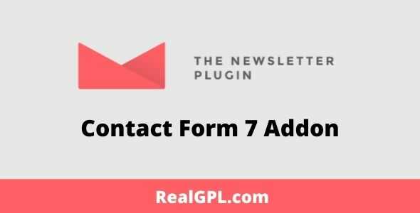 Newsletter Contact Form 7 Addon GPL