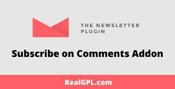 Newsletter Subscribe on Comments Addon GPL