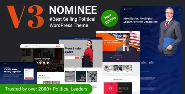 Nominee Political WordPress Theme gpl