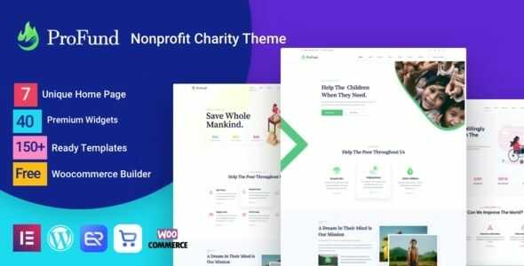 Nonprofit ProFund Charity Theme GPL