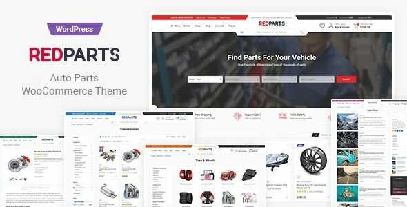 RedParts Auto Parts WordPress Theme gpl