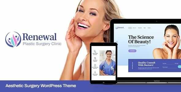 Renewal Plastic Surgery Clinic Medical WordPress Theme gpl