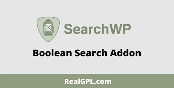 SearchWP Boolean Search Addon GPL