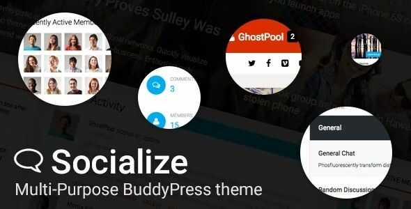 Socialize Multi-Purpose BuddyPress Theme gpl