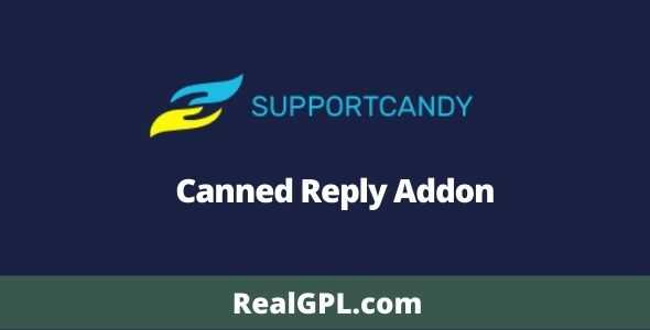 SupportCandy Canned Reply Addon GPL