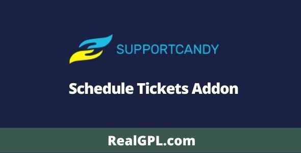 SupportCandy Schedule Tickets Addon GPL