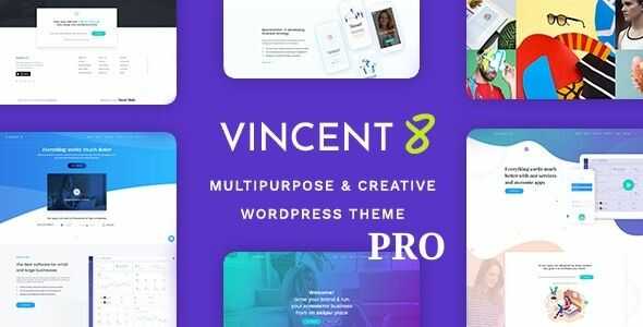 Vincent Eight Responsive Multipurpose WordPress Theme gpl