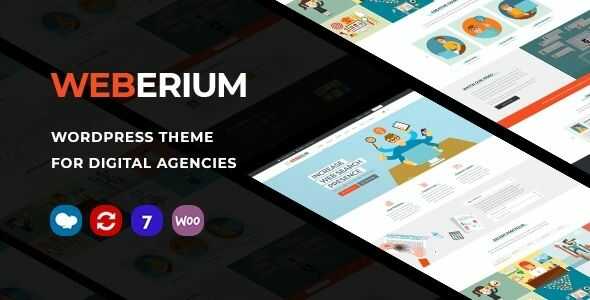 Weberium Responsive WordPress Theme Tailored for Digital Agencies gpl