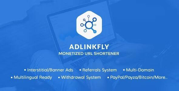 AdLinkFly Monetized URL Shortener gpl