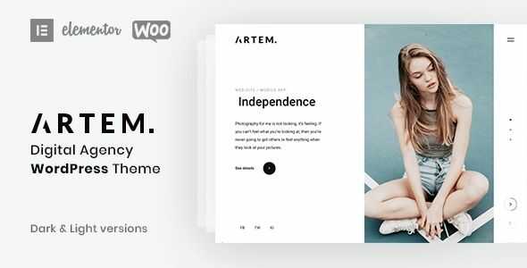Artem Digital Agency WordPress Theme gpl