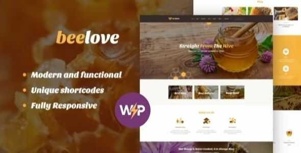 Beelove Honey Production and Sweets Online Store WordPress Theme gpl