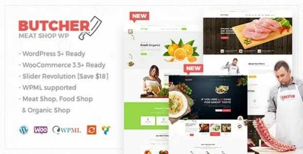 Butcher Meat Shop WooCommerce WordPress Theme gpl