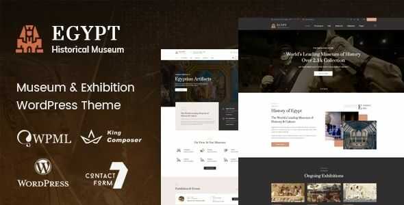 Egypt Museum & Exhibition WordPress Theme gpl