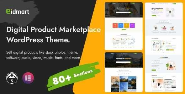 Eidmart – Digital Marketplace WordPress Theme gpl