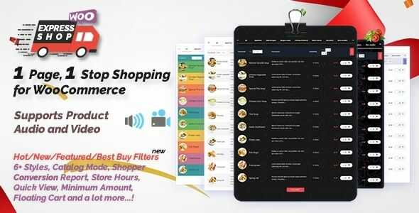 Express Shop for WooCommerce with Audio & Video gpl