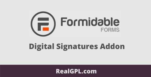 Formidable Digital Signatures Addon GPL