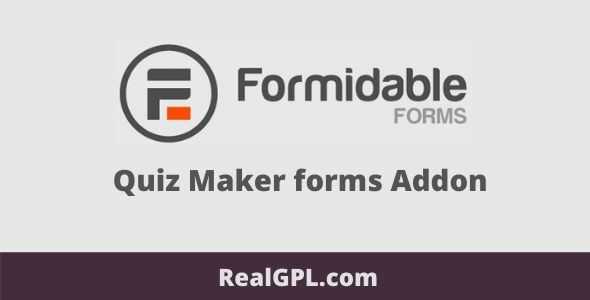 Formidable Quiz Maker Addon GPL