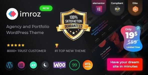 Imroz Agency & Portfolio WordPress Theme gpl