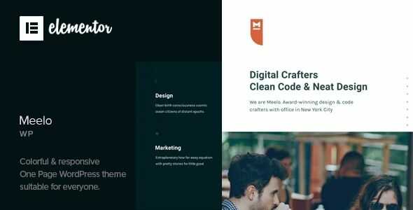 Meelo Corporate One Page WordPress Theme gpl