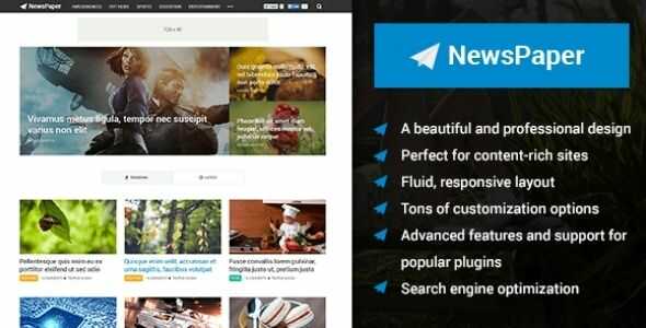 MyThemeShop Newspaper WordPress Theme GPL