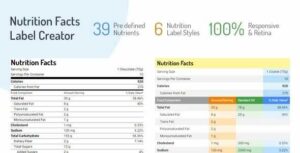 Nutrition Facts Label Creator GPL