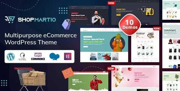 Shopmartio Elementer Woocommerce WordPress theme gpl