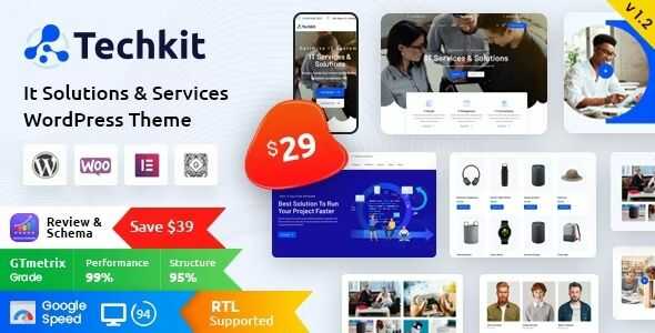 Techkit Technology & IT Solutions WordPress Theme gpl