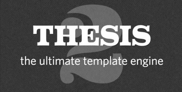 Thesis WordPress Framework gpl