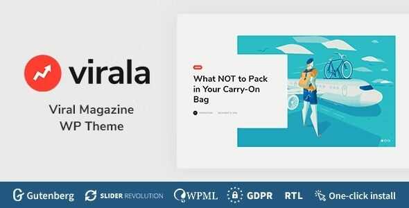 Virala Viral News & Magazine WordPress Theme gpl