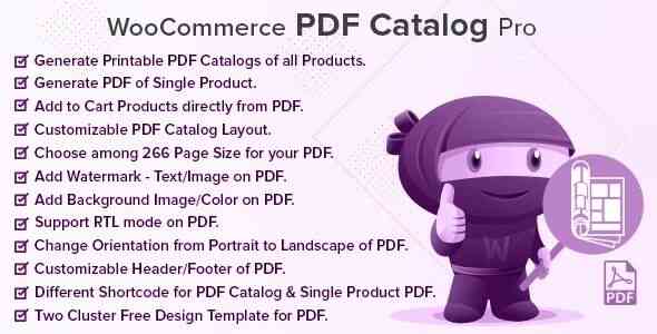 WooCommerce PDF Catalog Pro gpl