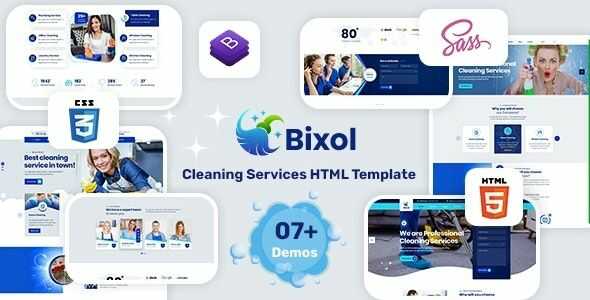 Bixol Cleaning Services WordPress Theme GPL