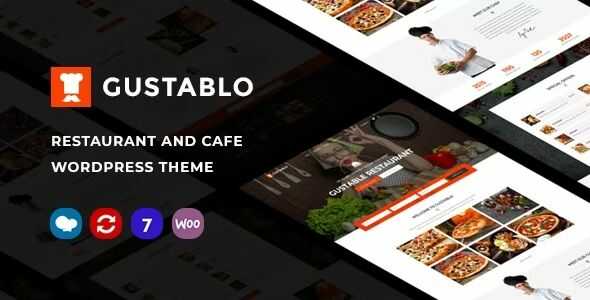 Gustablo Theme GPL – Restaurant & Cafe Responsive WordPress Theme