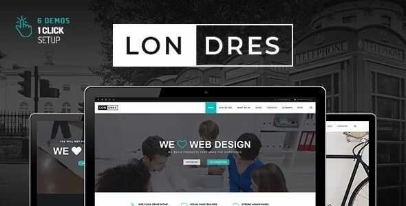Londres Stylish Multi-Concept WordPress Theme gpl