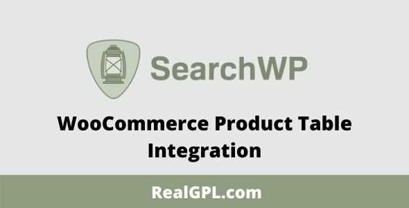 SearchWP WooCommerce Product Table Integration GPL