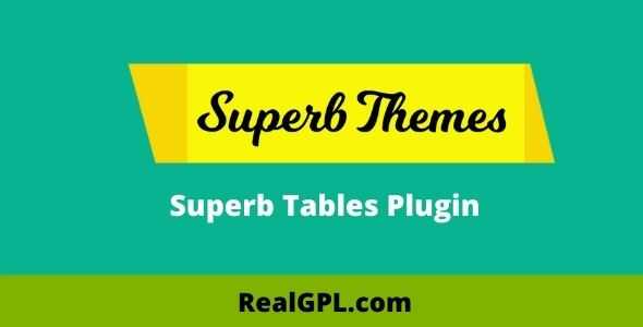 Superb Tables Plugin gpl