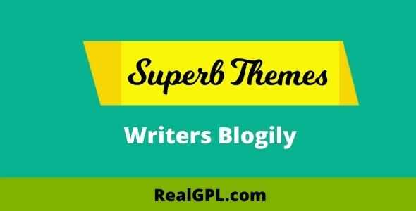 Superb Themes Writers Blogily Theme GPL
