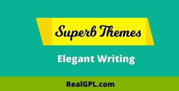 SuperbThemes Elegant Writing Theme GPL