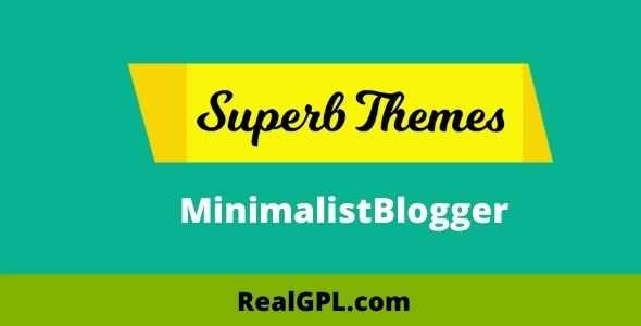 SuperbThemes MinimalistBlogger Theme GPL
